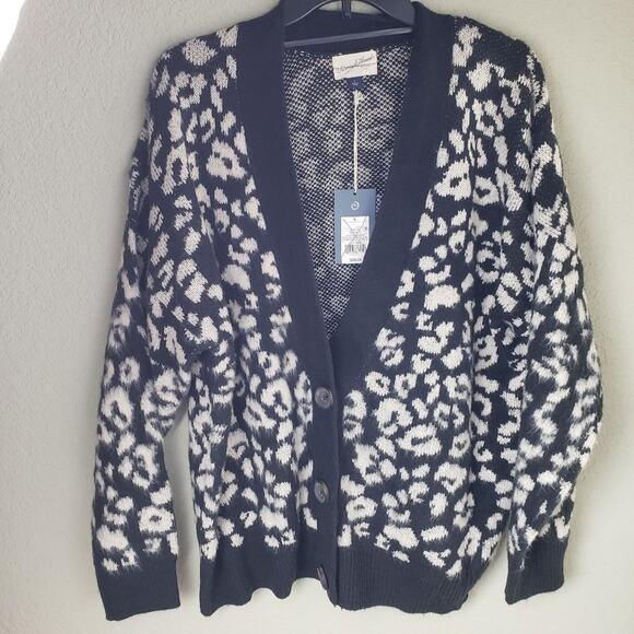 Universal Thread Leopard Long Sleeve Cardigan L - Picture 3 of 8